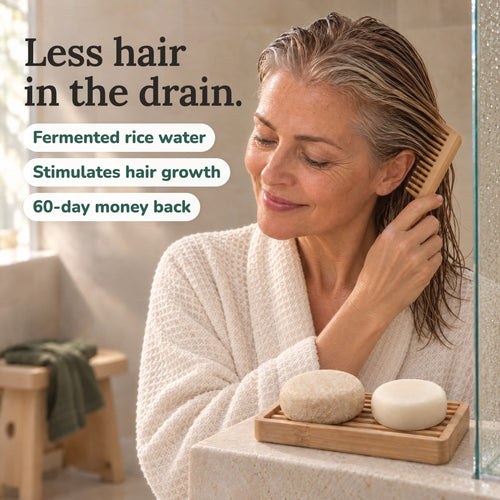 Fermented Rice Water Shampoo & Conditioner Bars